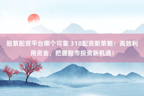 股票配资平台哪个可靠 318配资新策略：高效利用资金，把握股市投资新机遇！