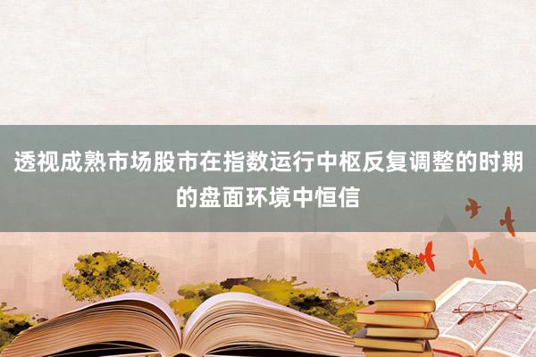 透视成熟市场股市在指数运行中枢反复调整的时期的盘面环境中恒信