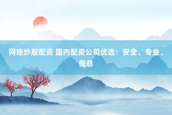 网络炒股配资 国内配资公司优选：安全、专业、低息