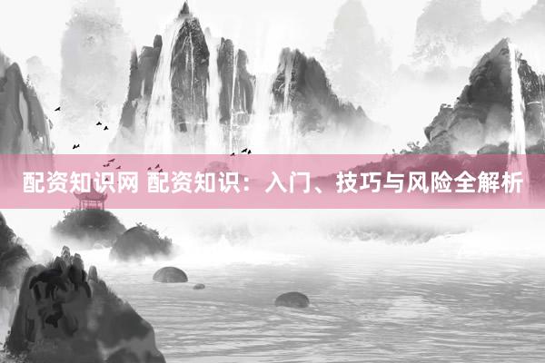 配资知识网 配资知识：入门、技巧与风险全解析